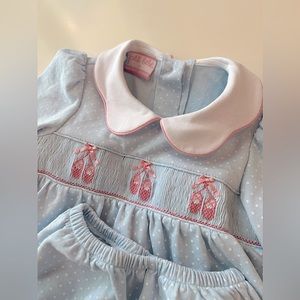 Petit Bebe Ballet Slipper Bloomer Set